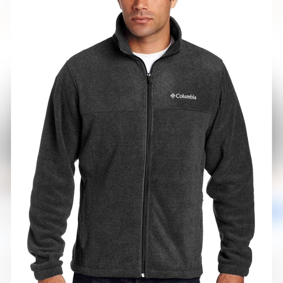 Columbia Men's Gray Fleece Jacket - Picture 1 of 7